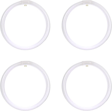 12 Inch Fluorescent Circular Light Bulb 32W 2100 Lumens 4100K Cool White G10Q 4-Pin Base RoHS Compliant