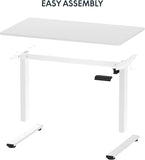 EN1 One-Piece Standing Desk 48 x 24 Inches Height Adjustable Electric Sit Stand Up Desk Home Office Desk