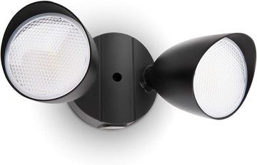 6222B-D2D 3500 Lumen 32 Watt Dusk to Dawn Dual-Head Flood Light Outdoor Waterproof Exterior Security Floodlight