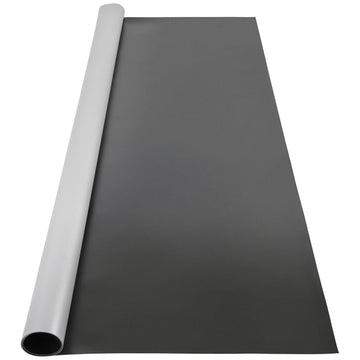 Dance Floor Roll 6.6x9.8ft, 0.06in Thick PVC Vinyl Dance Floor Mat, Black/Grey Reversible Non-Slip Dance Practice