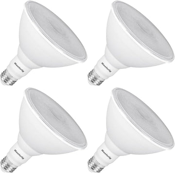 PAR38 LED Flood Light Bulbs Outdoor, 18W (120W Equivalent), Daylight 5000K, Dimmable Weatherproof LED Outdoor Flood