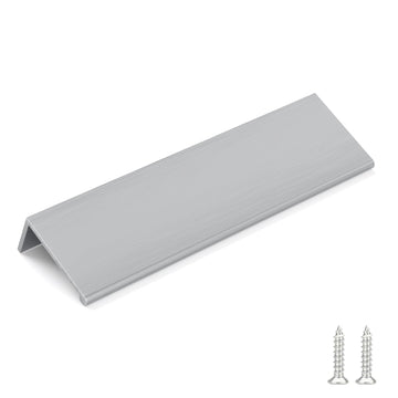 10 Pack 5in Brushed Nickel Finger Edge Pulls for Cabinets