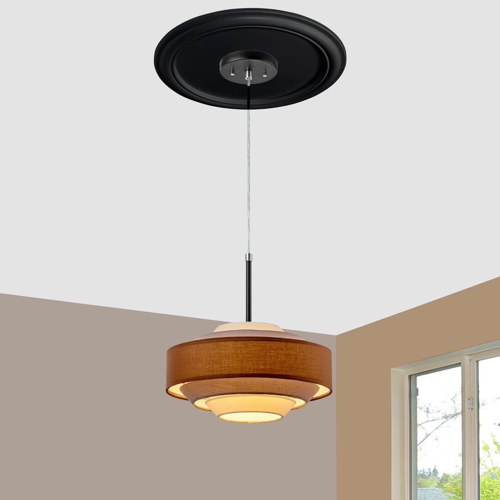 Molded Nylon Ceiling Medallion, Black