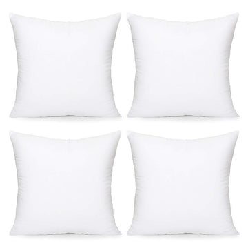 Throw Pillow Inserts, Euro Sham Form Stuffer with Premium Polyester Micro Fiber, Decorative for Bed, Couch and Sofa