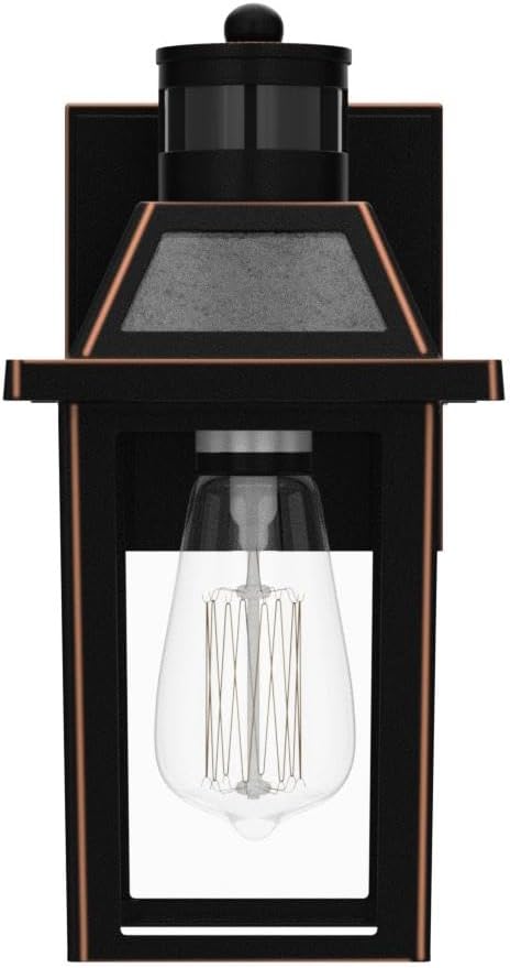 Porch Lights with GFCI Outlet, Dusk to Dawn Outdoor Lights with Outlet