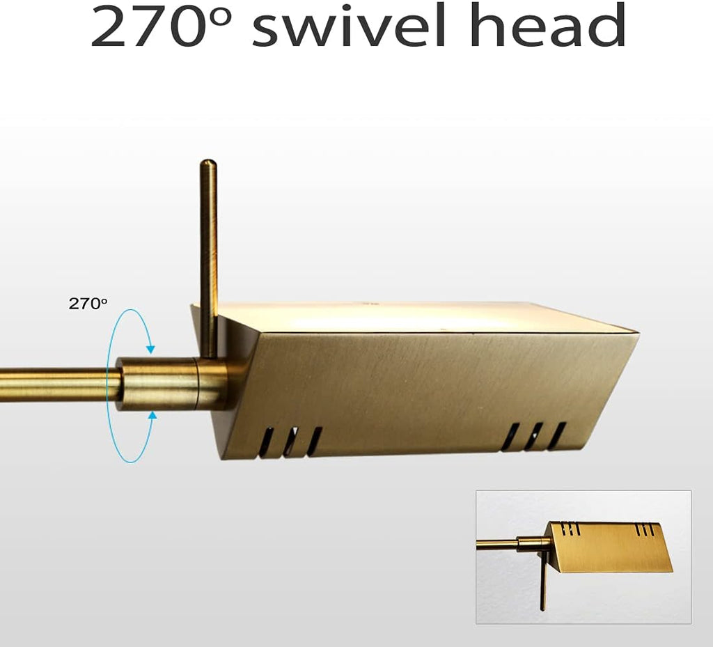 LED Pharmacy Table Lamp, Full Range Dimming, 12W LED, 360 Degree Swing Arms, Desk, Reading, Craft, Work Lamp