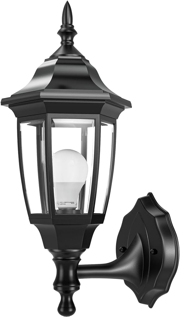 Outdoor Porch Light，Exterior Waterproof Wall Light Fixtures, Special Handling Anti-Corrosion Plastic Material