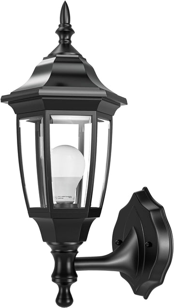 Outdoor Porch Light，Exterior Waterproof Wall Light Fixtures, Special Handling Anti-Corrosion Plastic Material