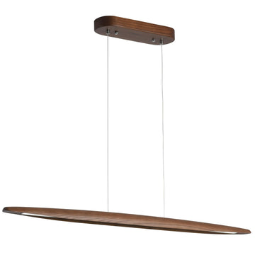 51" Wood Linear Pendant Light Wood Dining Room Light Fixture Modern Pool Table Lights Kitchen Island Lights Bar