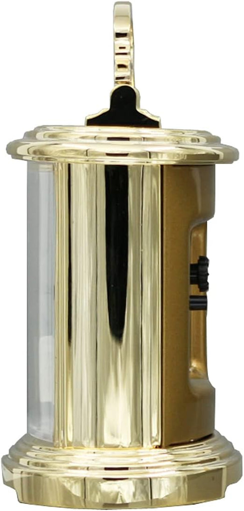 Gold Alloy Bedroom Alarm Carriage Clock, 4.3 x 3 Inches