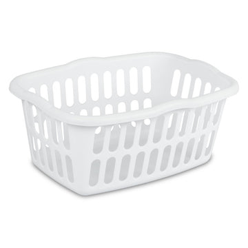 Rectangular Laundry Basket, Plastic Clothes Hamper, 24-Pack