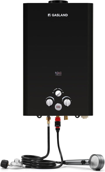 Outdoors 16L Propane Tankless Water Heater 4.22GPM, On Demand Propane Hot Water Heater for Off Grid