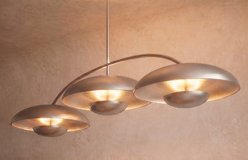 Inspired Cosmic Style 60" Linear Chandelier Satin Nickel - Main Product View