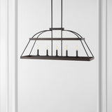 5-Light Dimmable Modern Linear Chandelier