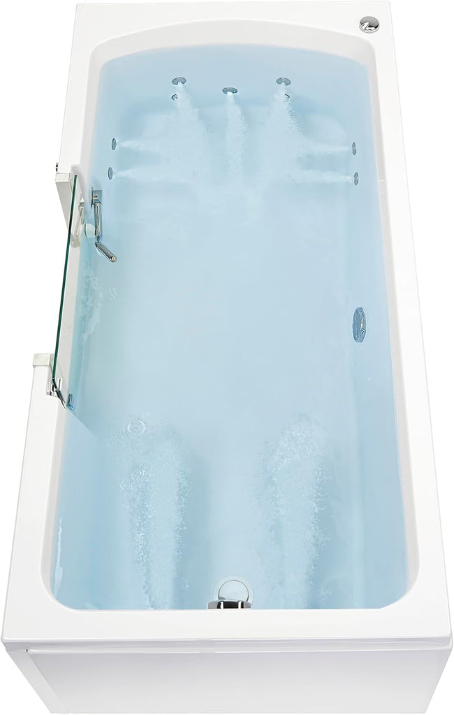Ella Laydown 30x60 Hydro Massage Walk in Bathtub Right Drain