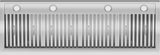 54 Inch Stainless Steel Range Hood Insert 1260 CFM 4 Speed LED Lights Dishwasher-Safe Baffle Filters, Ducted