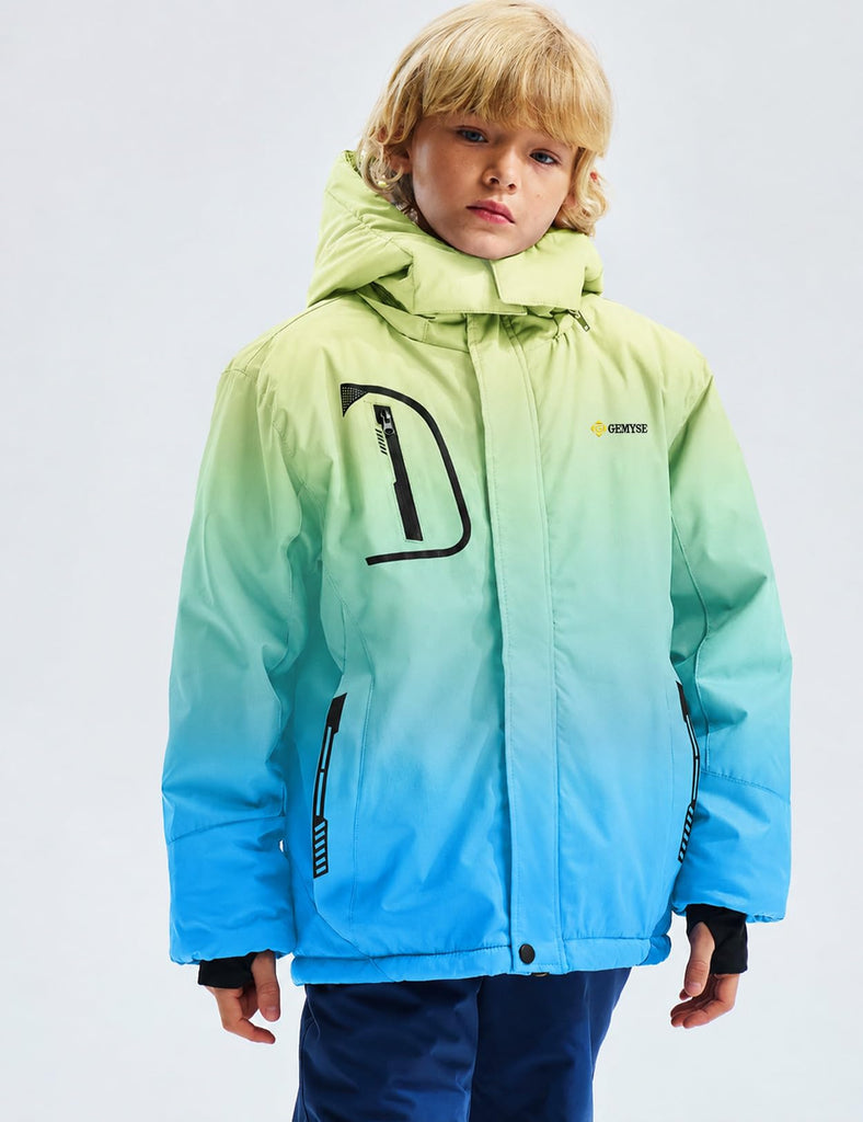 Boys Winter Coat Kids Waterproof Ski Snow Jacket with Hood