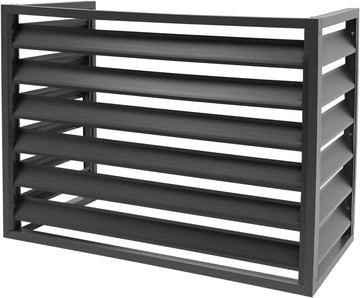 Air Conditioner Fence Screen, Aluminum Outdoor AC Cover Privacy Panel, 39.4 x 19.7 x 27.6 in Air Conditioner