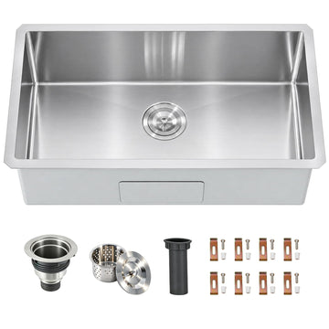 32x18 Inch Undermount Kitchen Sink, 32 Inch Handmade Sink