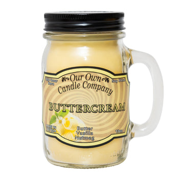 Buttercream Scented Mason Jar Candle, 13 oz