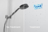 VITRA-200 56.5-59" W x 78" H Frameless Shower Door, Double Sliding with 3/8" Clear Tempered Glass (Matte Black)