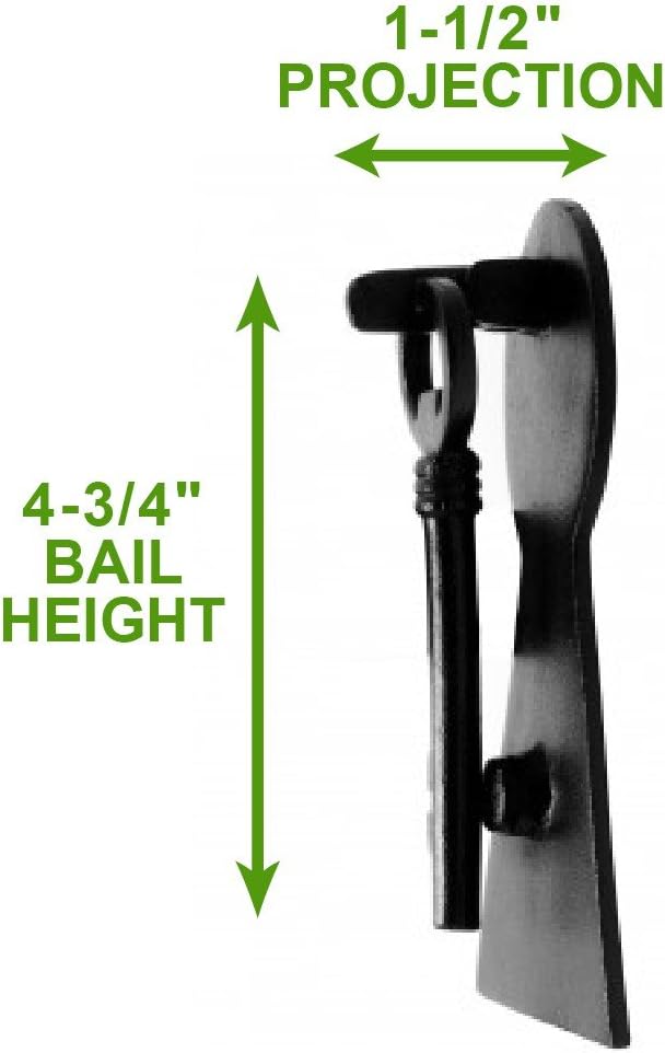 Door Knockers 6 in. Black Cast Iron Key Shaped Door Knocker with Mounting Hardware