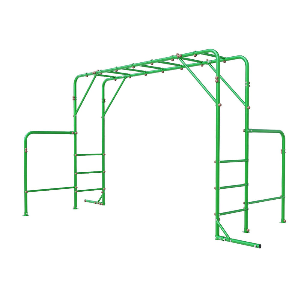 Outdoor Monkey Bars for Backyard, 400lbs Heavy Duty Metal Monkey Bar