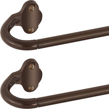 Blackout Wrap Around Curtain Rods,5/8" Small Adjustable 48-90",Gold