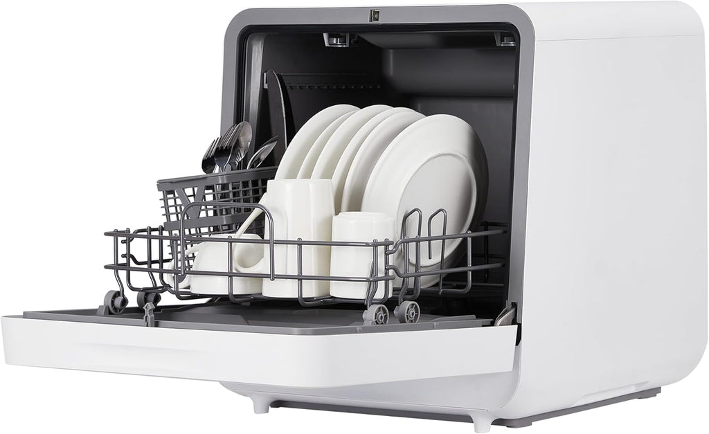 Portable Countertop Dishwasher with Large Capacity - No Installation Needed