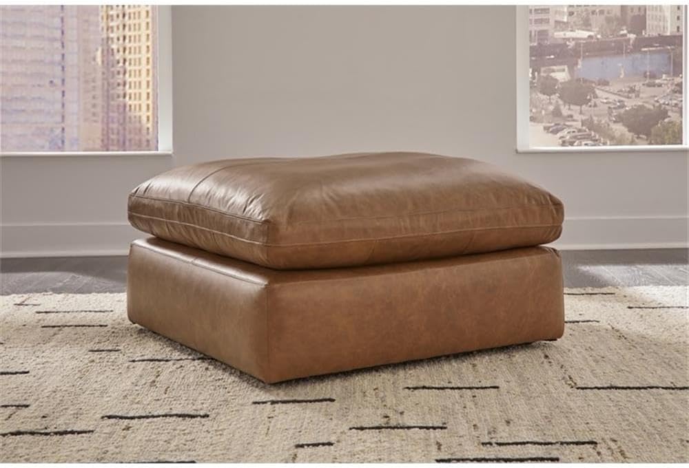Luxe Oversized Lounge Chair — Caramel
