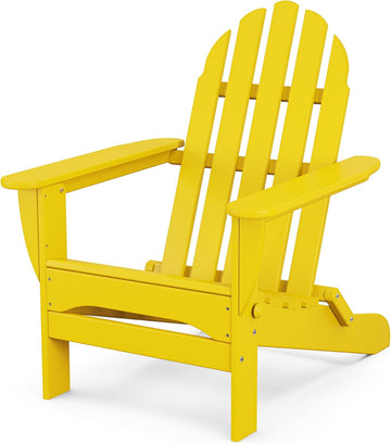 AD5030LE Classic Folding Adirondack Chair, Lemon