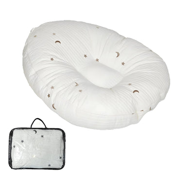 Lounge Pillow with Cotton Cover, Floor Pillow with Handle