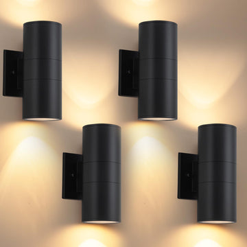 4 Pack Outdoor Sconce Lights, Modern Exterior