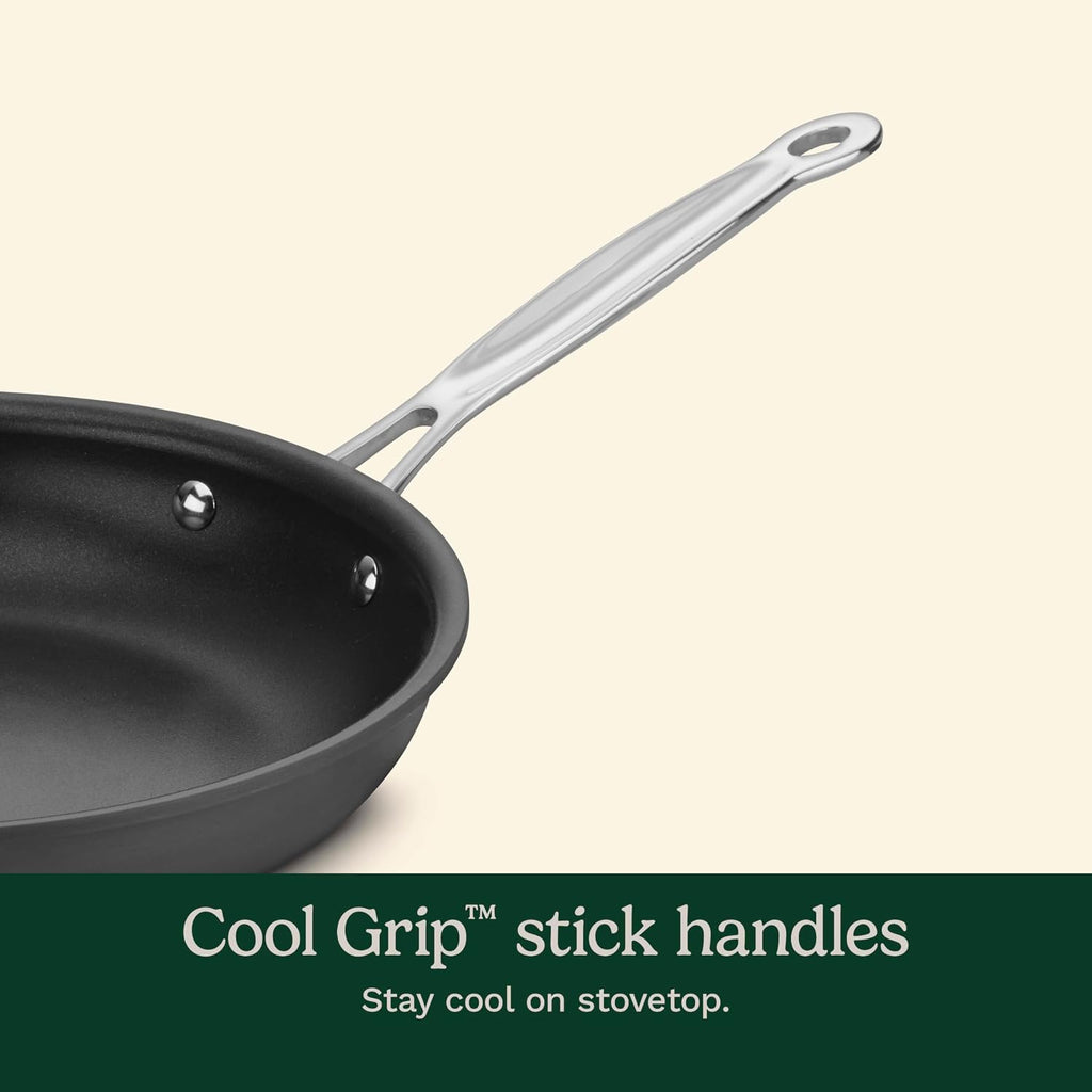 17-Piece Pots and Pans Set, Non Stick Hard Anodized Cookware Set, Compatible with Electric, Gas Cooktops, Dishwasher