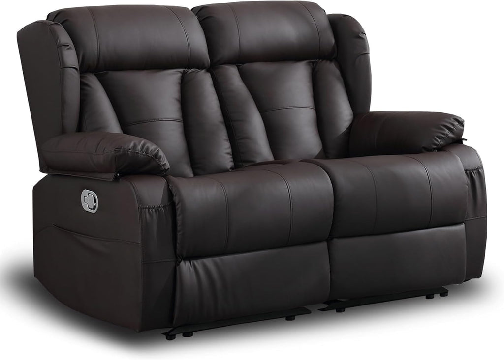 58.3" Reclining Loveseat Sofa, RV Loveseat Recliner Couch