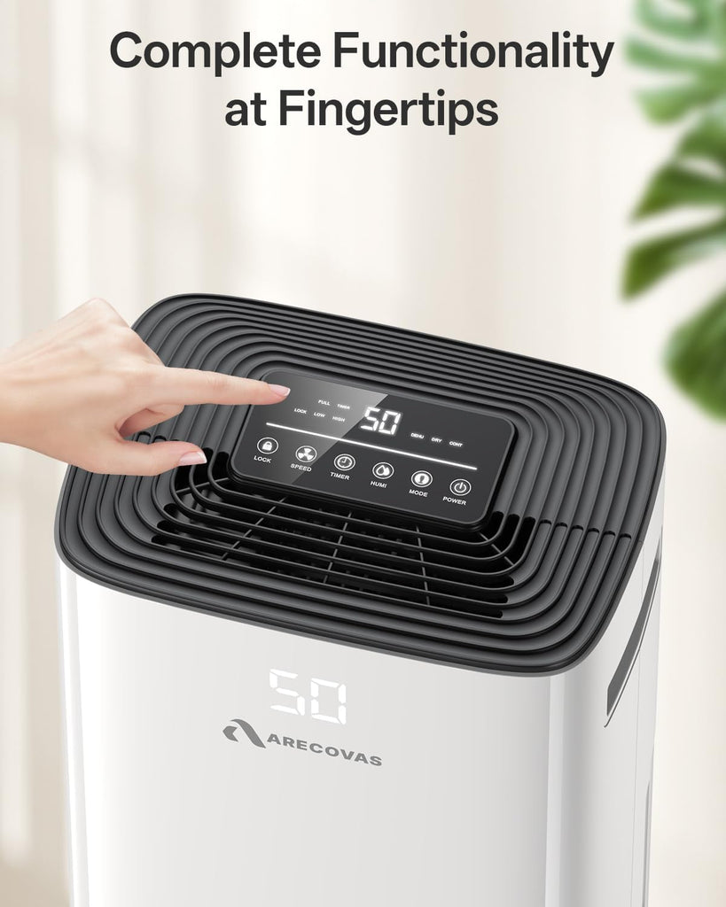 Dehumidifier for Basement, 52 Pints Dehumidifiers for Bedroom Bathroom Large Room Home