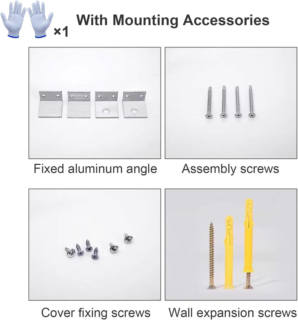 Aluminum Air Conditioner Fence Panel Set for Hiding and Concealing Outdoor HVAC Units