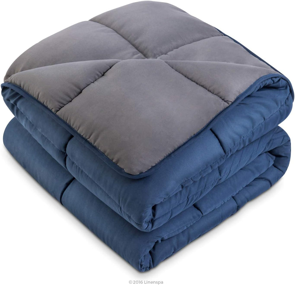 Reversible Down Alternative Comforter and Duvet Insert, for Bed