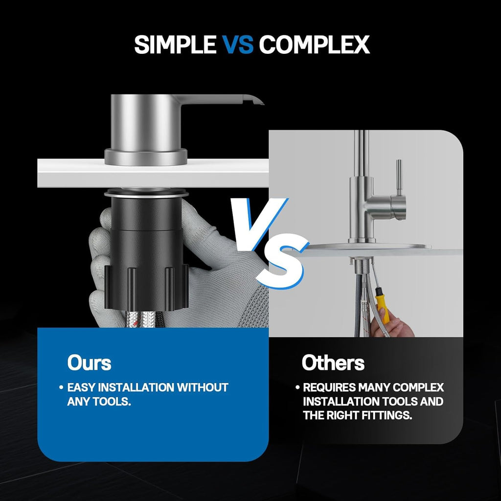 Single Handle High Arc Brushed Nickel Pull Out Kitchen Faucet,Single Level Stainless Steel Kitchen Sink Faucets with Pull Down Sprayer,Suitable for Laundry Rv Bar