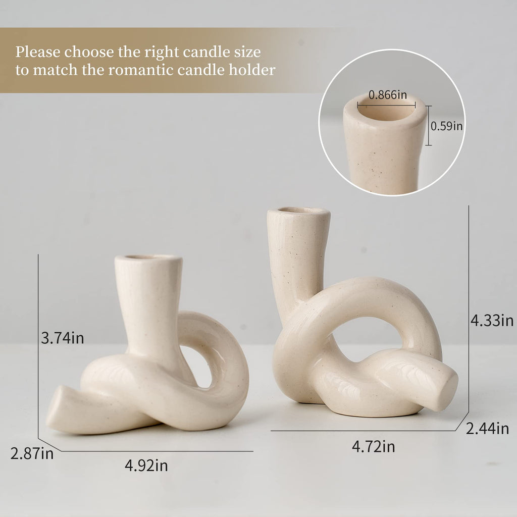 Modern Ceramic Candle Holders for Candlesticks Centerpieces for Tables