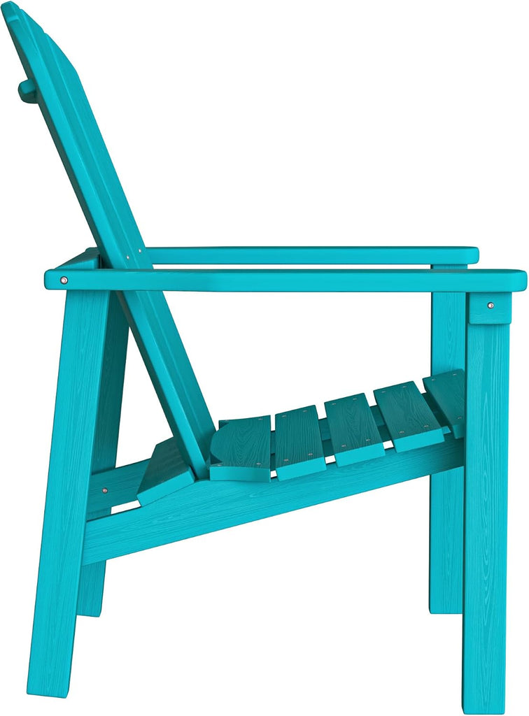 Stackable Adirondack Chairs Set of 2,Compact HDPE,Aruba | 26.3" Wide HDPE,380lb,All-Weather
