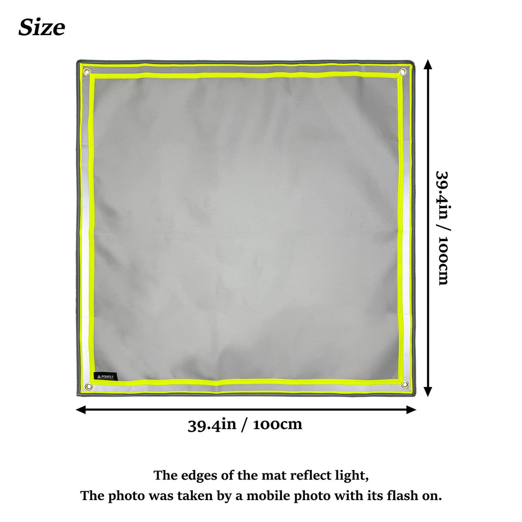 Fire Pit Mat, Fireproof Mat Visible at Night-Great for Deck Fire Pit Base, Patio Fire Pits Pad for Outdoor Wood