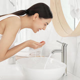 Vessel Sink Faucet Chrome Modern Tall Bathroom Faucets Single Handle One Hole Rv Vanity Lavatory Bathroom Sink Faucet