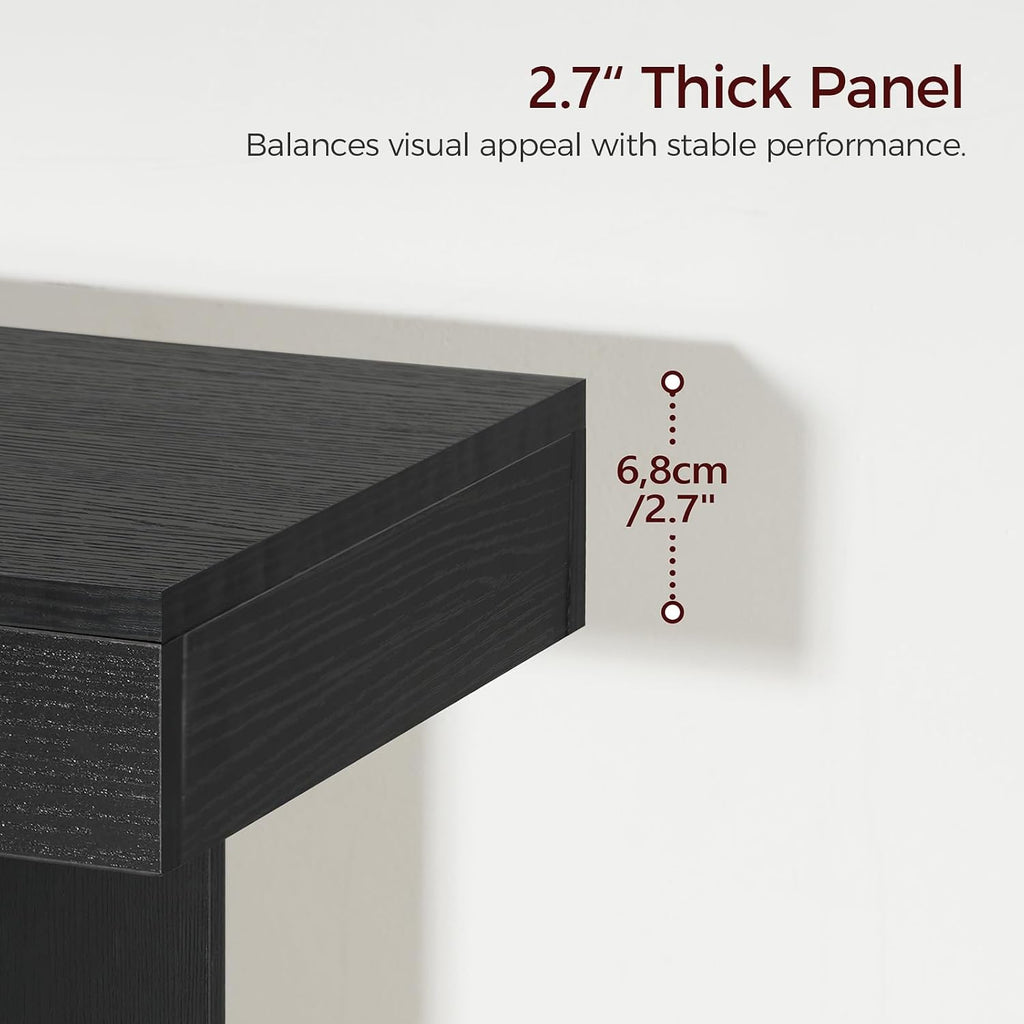 Console Table, 39.4'' Black Rectangular Entryway Table, Modern Console Table with Storage, Sofa Tables , Foyer