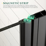 Pivot Shower Door, 34 in. W x 72 in. H Hinged Single Panel Swing Glass Shower Door with SGCC 1/4" Clear Tempered