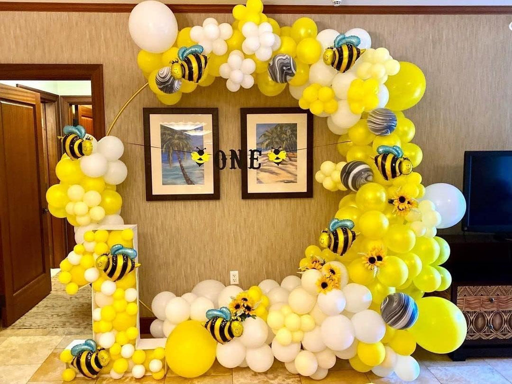 7.2ft Gold Metal Circle Balloon Arch Kit