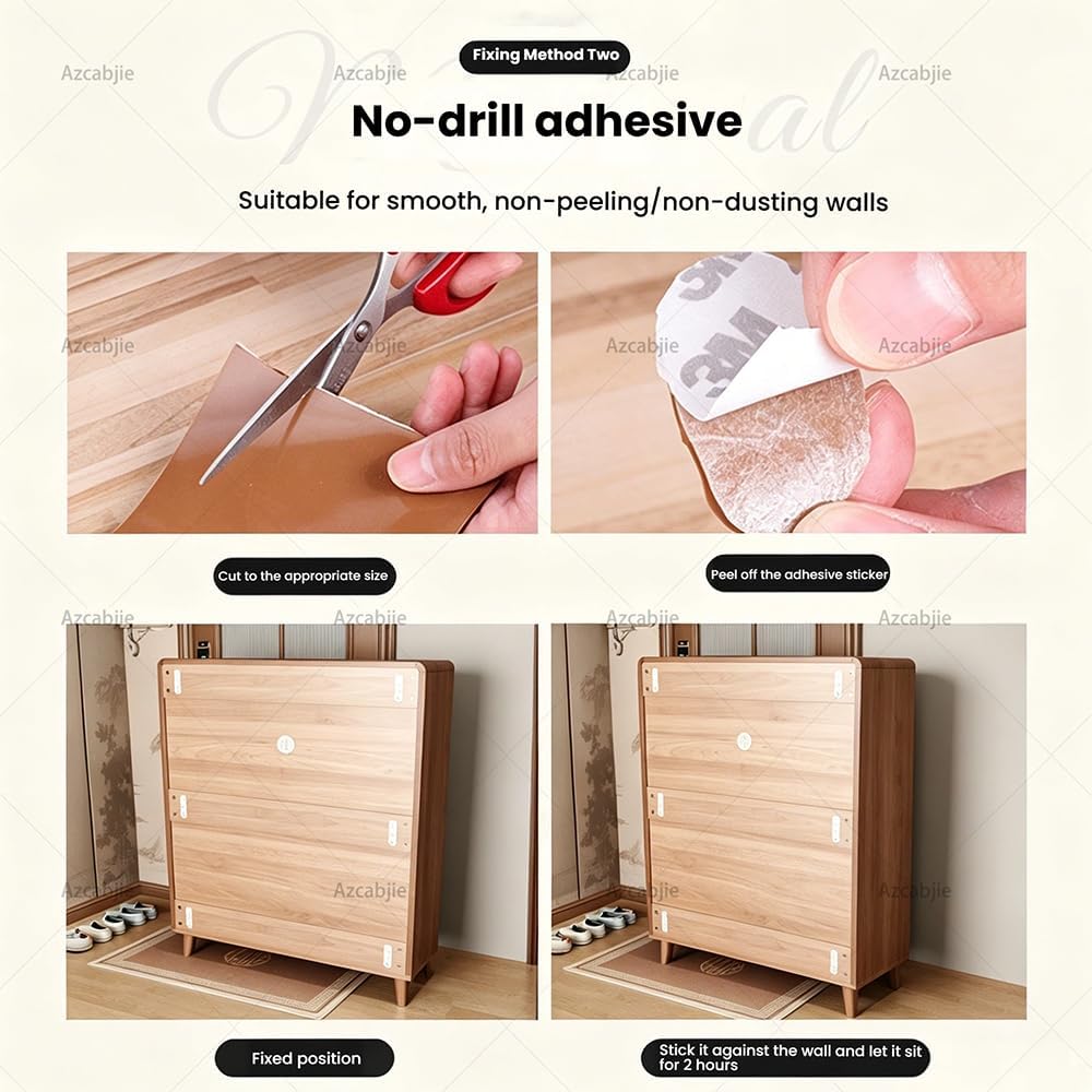 Freestanding Vertical Shoe Storage Rack 50x25x120cm | Slim Hidden Shoe Cabinet,with 3 Front Flip Drawers &