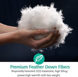 Oversized King Down Feather Fibers Duvet Insert