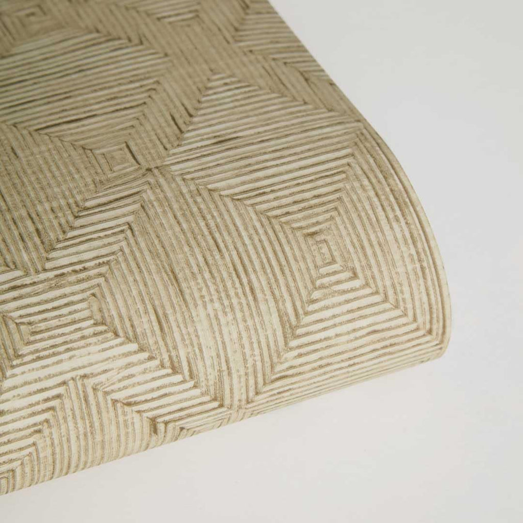 X Jeremiah Brent Cream Textured Hoffmann Faux Sisal Removable Peel and Stick Wallpaper, 20.5 in X 16.5 ft, Made in
