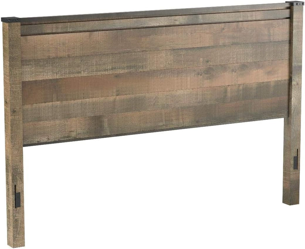 Rustic Panel Headboard, King/California, Warm Brown